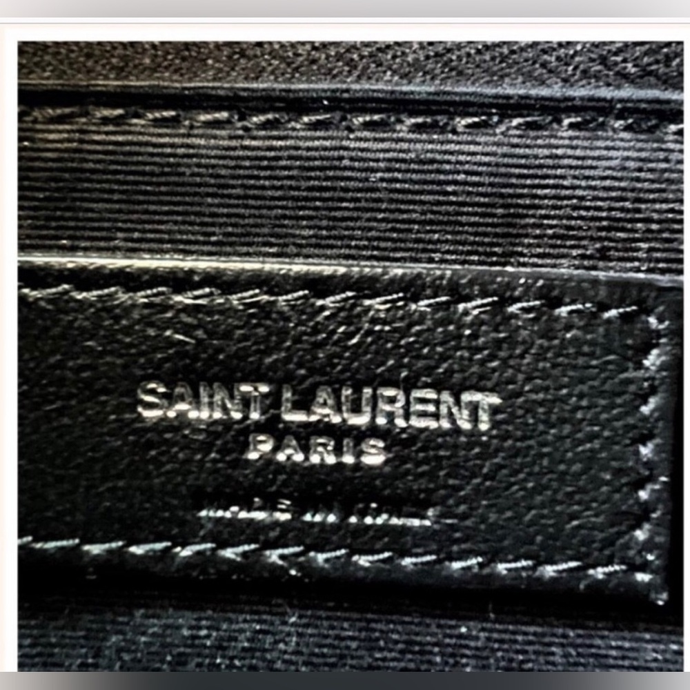 Yves Saint Laurent Small Puffer Bag - Quilted Lambskin, Storm Gray - Picture 12 of 12